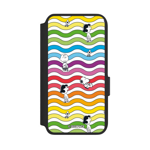 Samsung Galaxy S22 NIVOflip Snoopy Pattern Rainbow