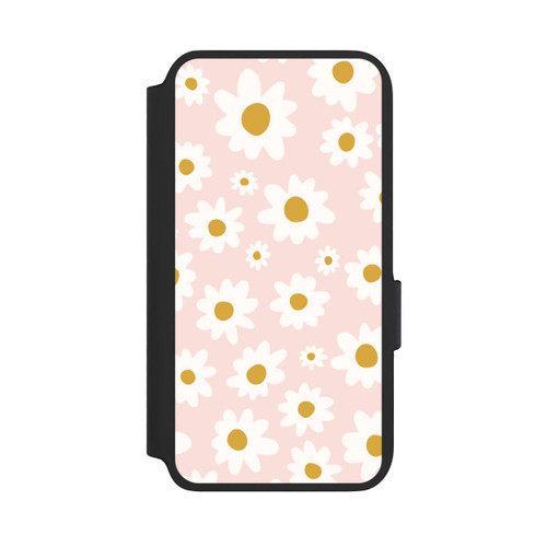 Samsung Galaxy S22 NIVOflip Retro Gänseblümchen und Rosenmuster