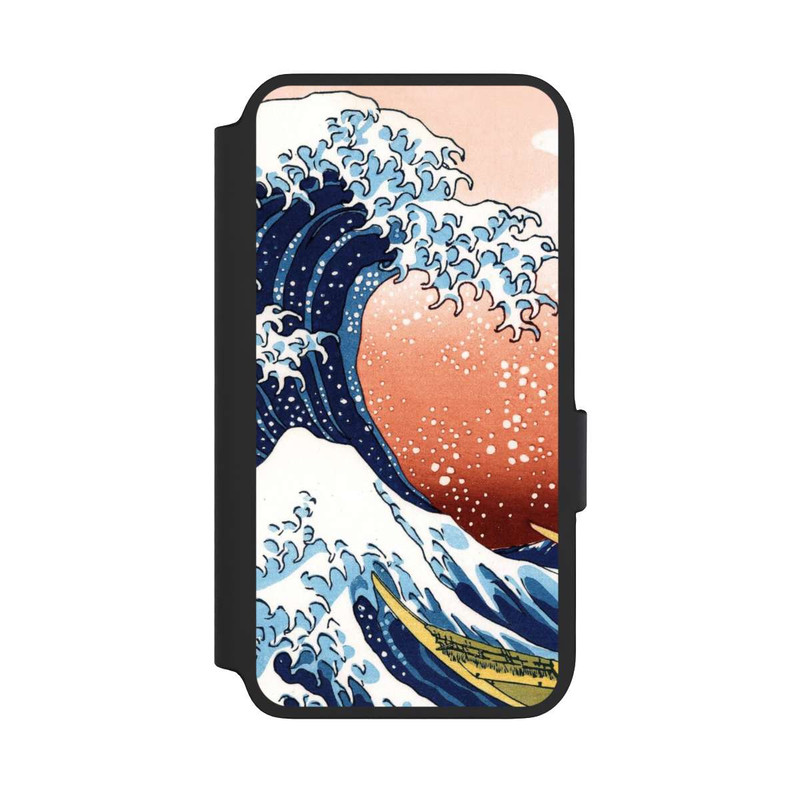 Galaxy S22 NIVOflip La Grande Vague de Kanagawa Rouge