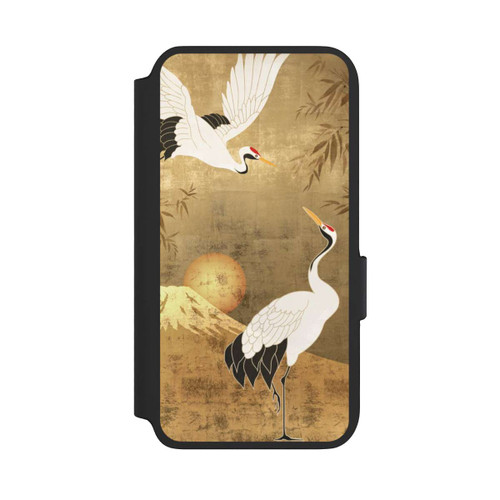 Samsung Galaxy S22 NIVOflip Kraniche Gold Japan 1