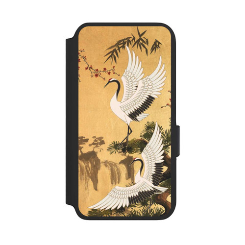 Samsung Galaxy S22 NIVOflip Kraniche Gold Japan 2