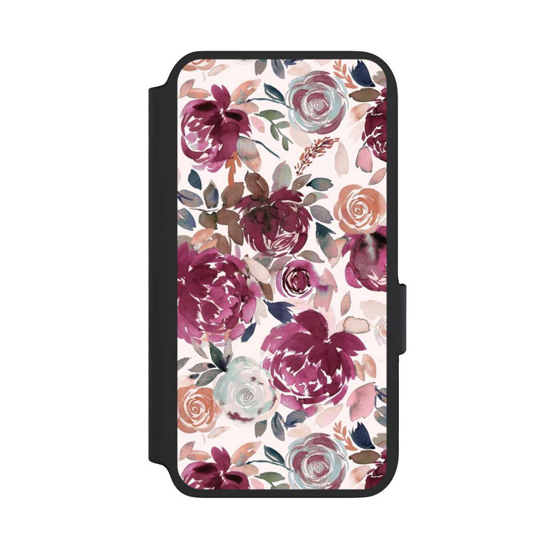 Galaxy S22 NIVOflip Herbstpfingstrosen und Rosen in Rosa