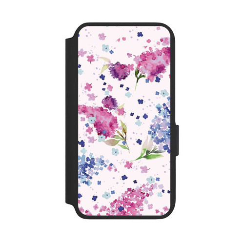 Samsung Galaxy S22 NIVOflip Hortensien Lila und Rosa Blumen
