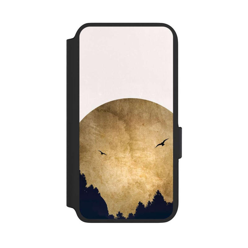 Galaxy S22 NIVOflip Zwei Vögel vor Mond