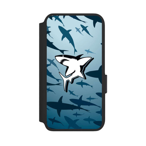 Samsung Galaxy S22 NIVOflip Haie Muster Blau