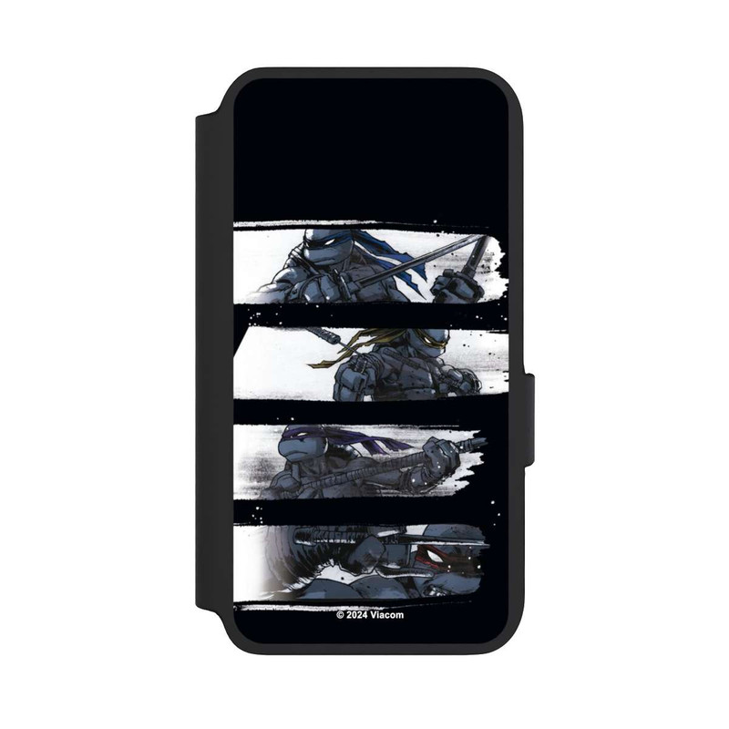 Galaxy S22 NIVOflip TMNT Schwarz und Weiß Scratch