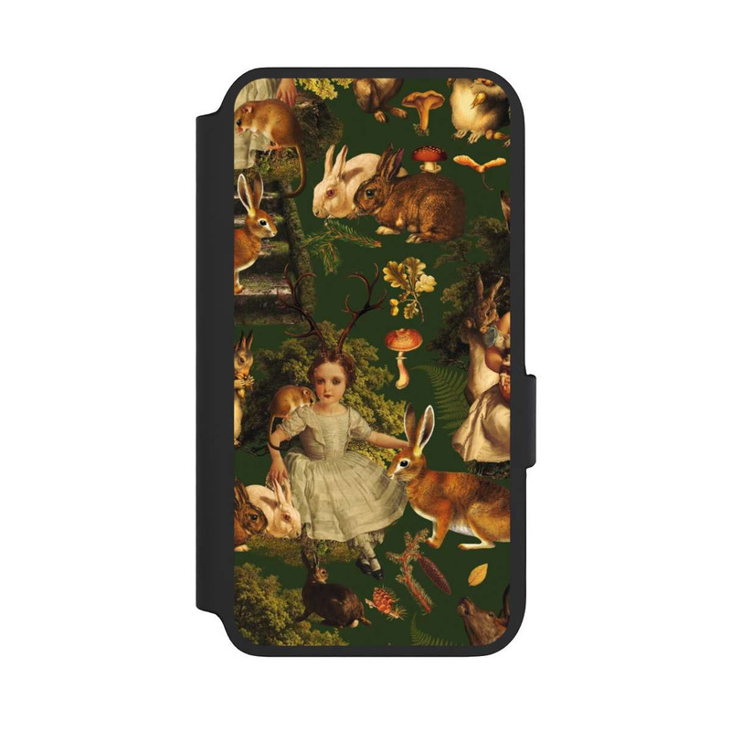 Galaxy S22 NIVOflip Mädchen und Tiere im Wald