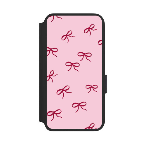 Samsung Galaxy S22 NIVOflip Schleifen Muster Rot Pink