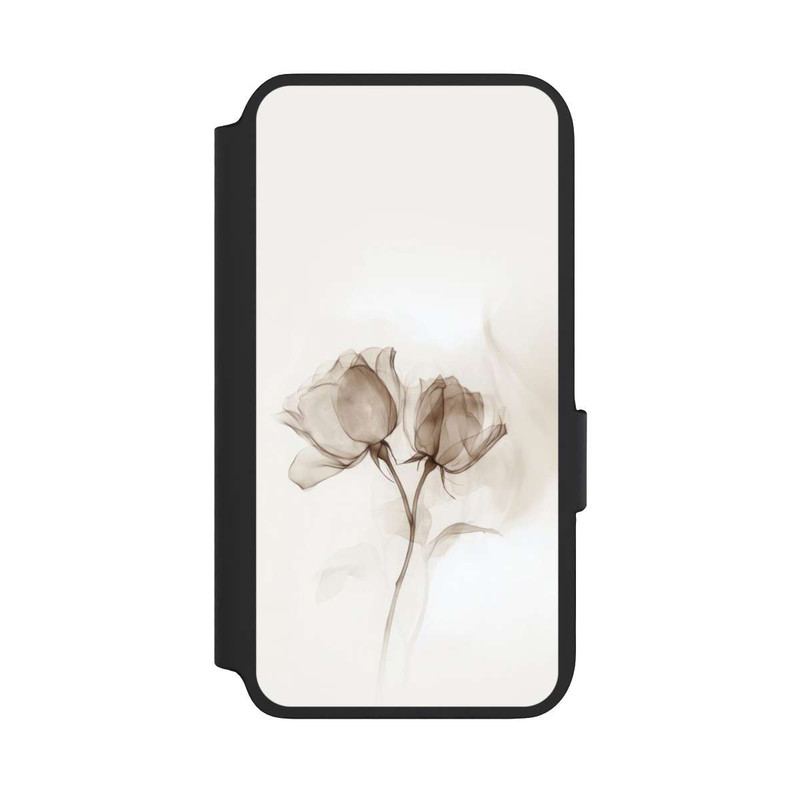 Galaxy S22 NIVOflip Braune Rose Blume Nebel