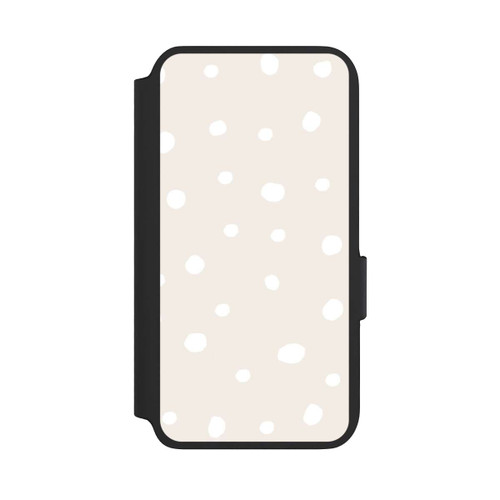 Samsung Galaxy S22 NIVOflip Beige White Dots Pattern