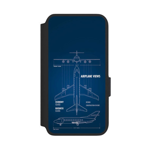 Samsung Galaxy S22 NIVOflip Flugzeug-Wireframe