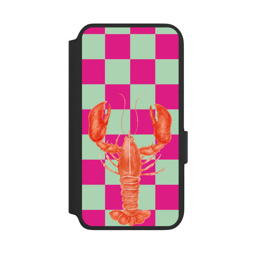 Samsung Galaxy S22 NIVOflip Pink Checkers Lobster