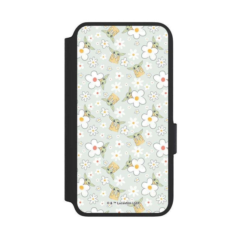 Galaxy S22 NIVOflip Baby Yoda Flower Pattern