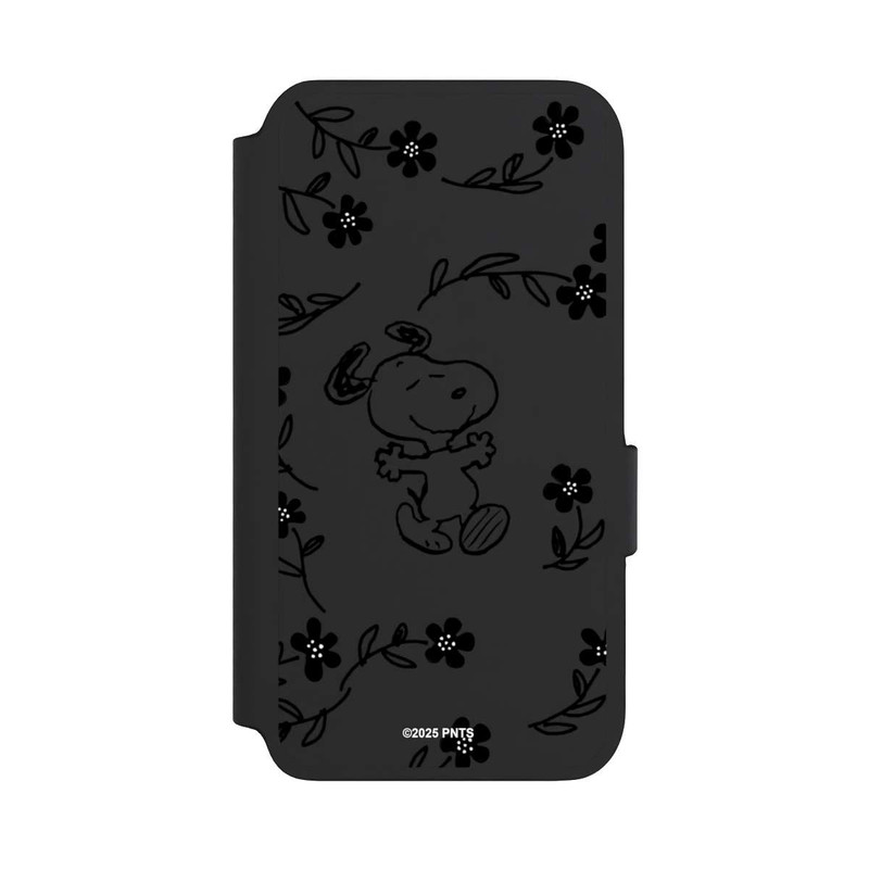 Galaxy S22 NIVOflip Snoopy und Flowers Transparent