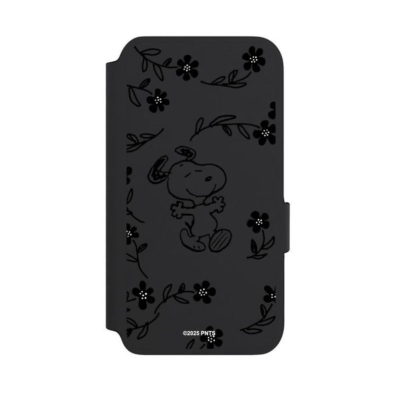 Galaxy S22 NIVOflip Snoopy und Flowers Transparent