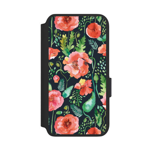 Samsung Galaxy S22 NIVOflip Mohnblumen Dunkle Wildnis