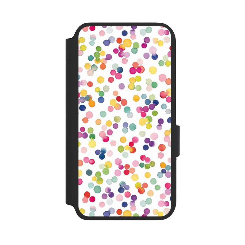 Galaxy S22 NIVOflip Watercolour Punkte Bunt