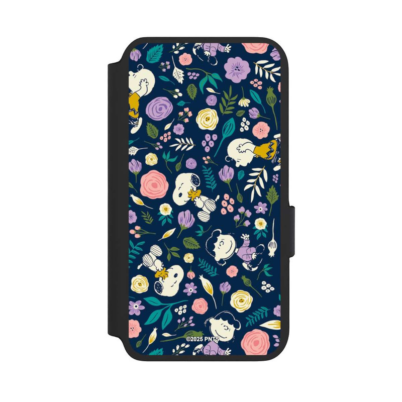 Galaxy S22 NIVOflip Peanuts Dark Flower Pattern