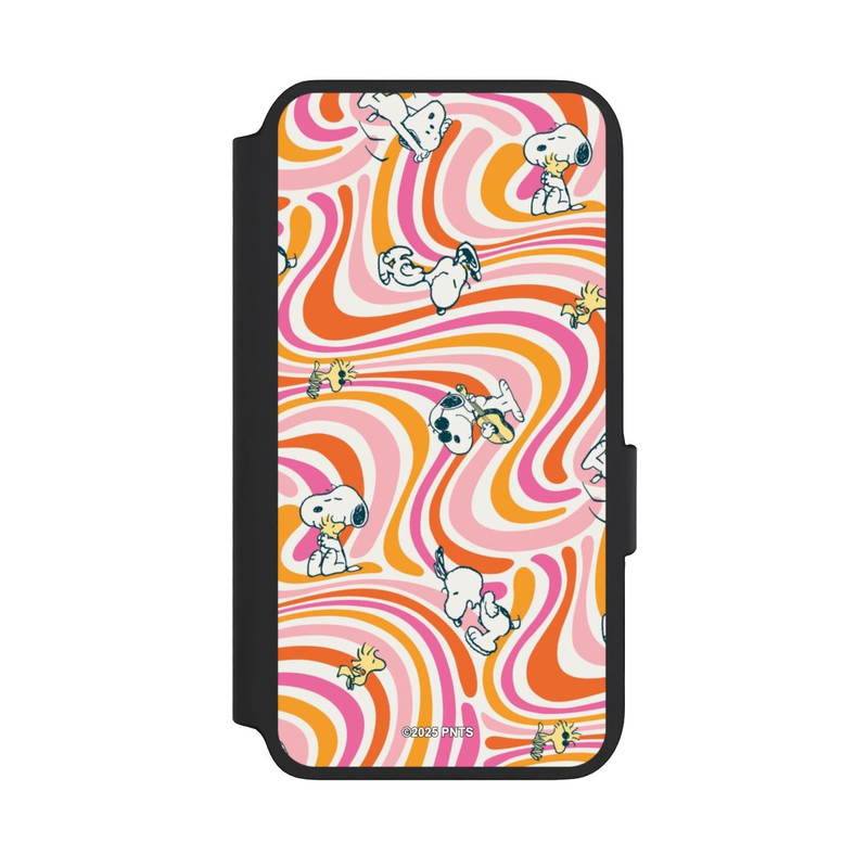 Galaxy S22 NIVOflip Peanuts Hippie Pattern Orange