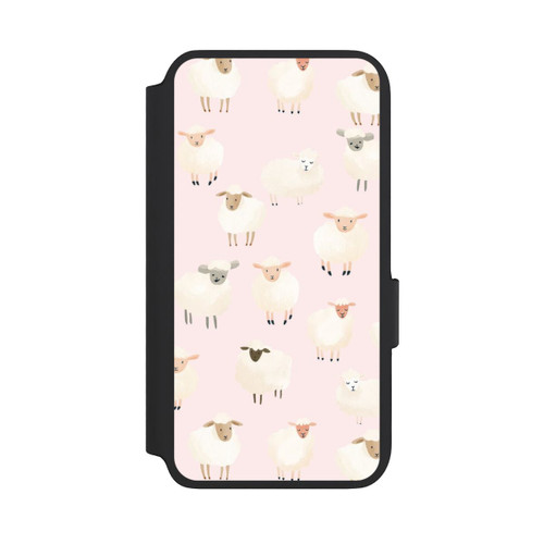 Samsung Galaxy S22 NIVOflip Sheep Pattern Light Pink with AI