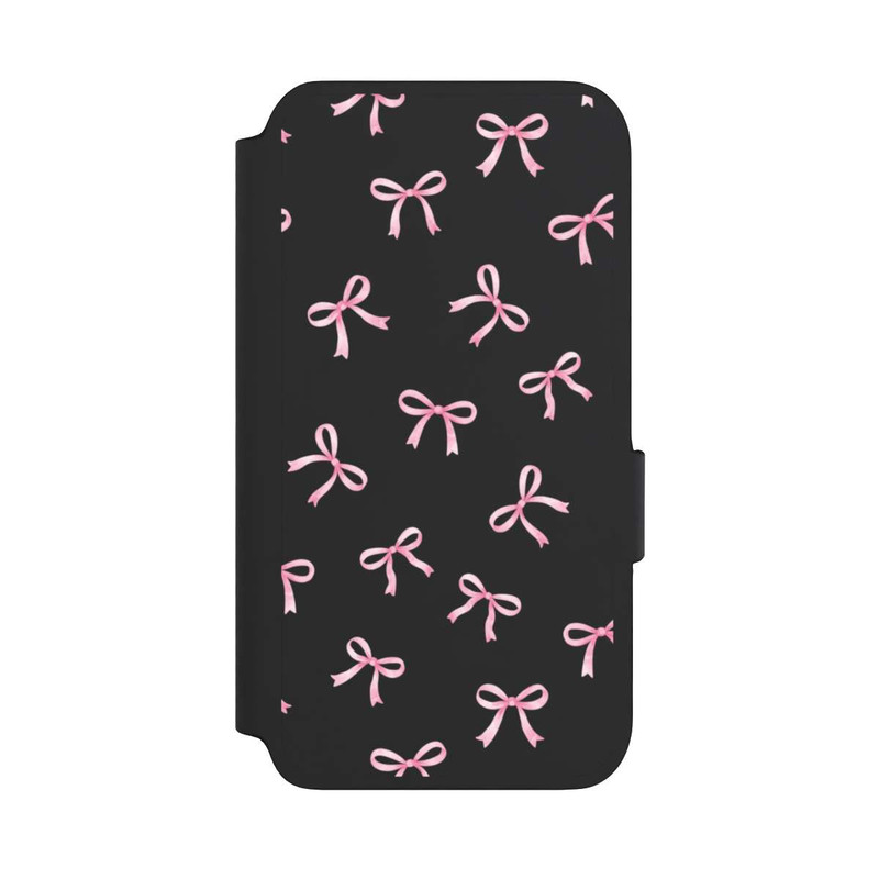 Galaxy S22 NIVOflip Pink Bows transparent with AI