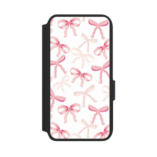 Samsung Galaxy S22 NIVOflip Hell Rosa Schleifen Muster