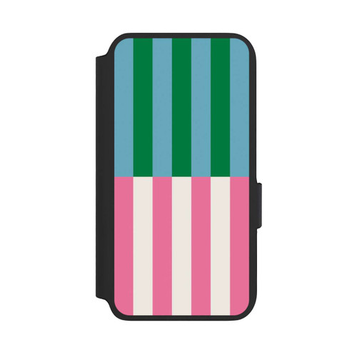 Samsung Galaxy S22 NIVOflip Motif Rayé Vert Rose