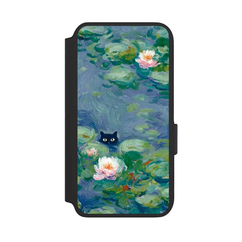 Galaxy S22 NIVOflip Katze im Teich Monet Gemälde Impressionismus