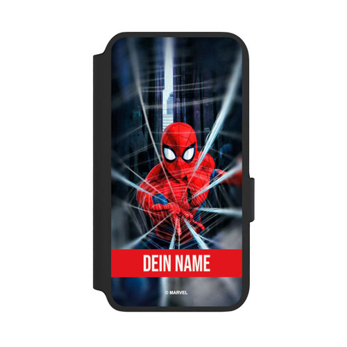 Samsung Galaxy S22 NIVOflip Spiderman Webs in Action Personalisierbar
