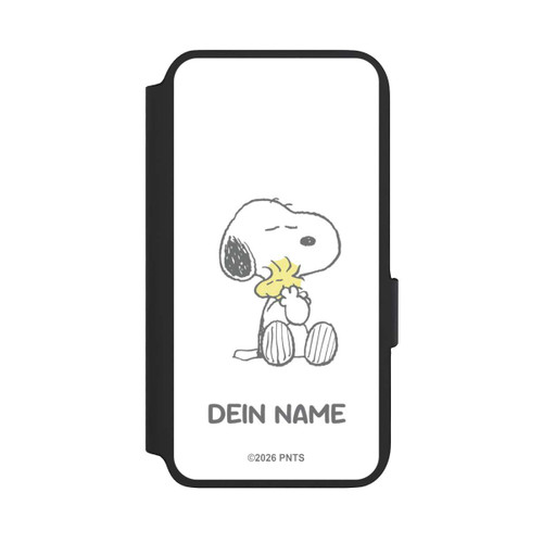 Samsung Galaxy S22 NIVOflip Snoopy And Woodstock Cuddling Personalisierbar