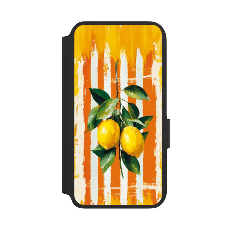 Galaxy S22 NIVOflip Summer Lemons on Stripes with AI