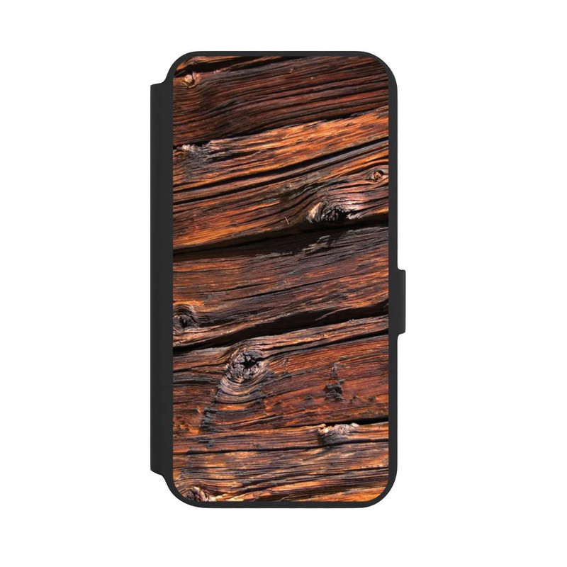Galaxy S22 + NIVOflip Verwitterte Holzplanken