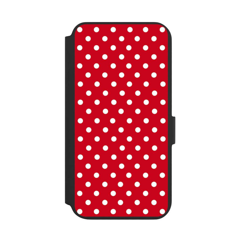 Galaxy S22 + NIVOflip Confettis Blancs sur Fond Rouge