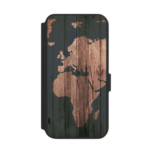 Samsung Galaxy S22+ NIVOflip Wooden World Map