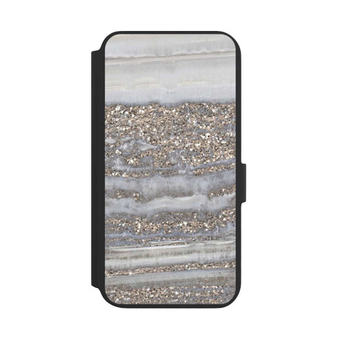 Samsung Galaxy S22+ NIVOflip White Glitter Marble Look