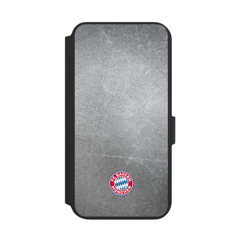 Galaxy S22 + NIVOflip Klassisches FCB Logo Klein - Bunt auf Metalllook