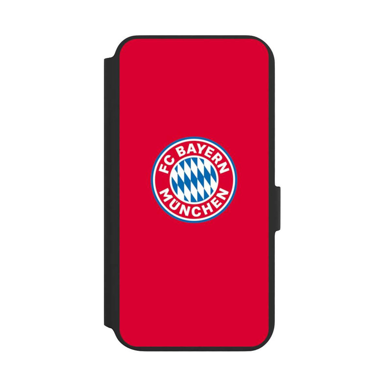Galaxy S22 + NIVOflip FCB Logo sur fond rouge