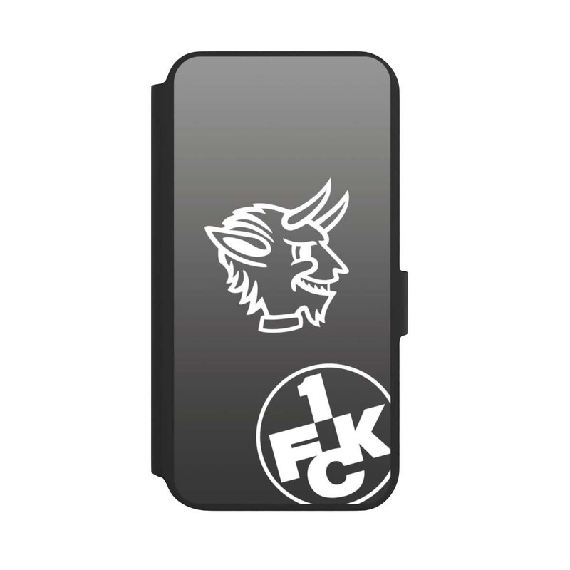 Galaxy S22 + NIVOflip Teufelskopf FCK auf Schwarz
