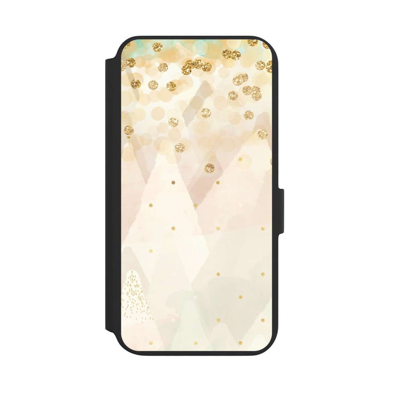 Galaxy S22 + NIVOflip Look neige pailleté doré