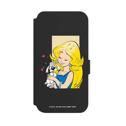 Samsung Galaxy S22+ NIVOflip Falbala et Idéfix Amoureux Transparent
