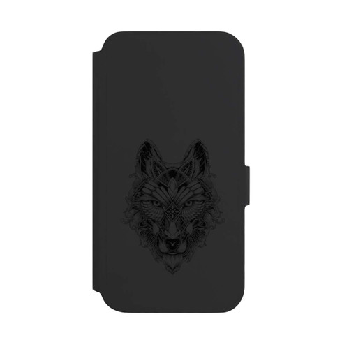 Samsung Galaxy S22+ NIVOflip Wolf Mandala ohne Hintergrund