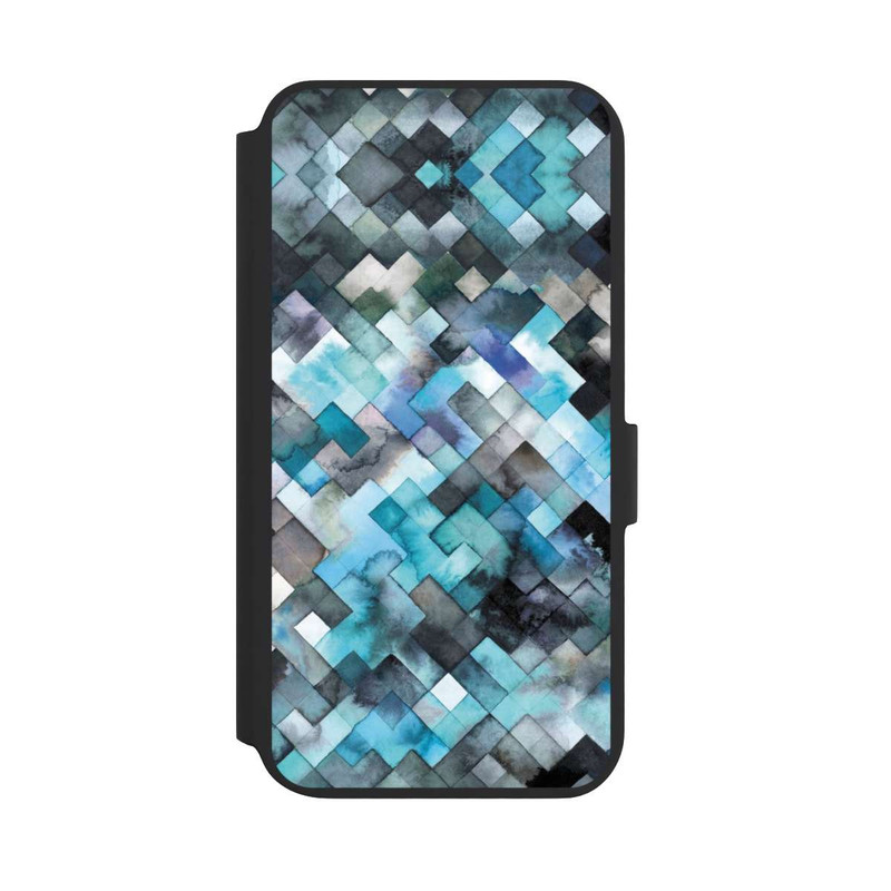 Galaxy S22 + NIVOflip Moody Geometry Blue