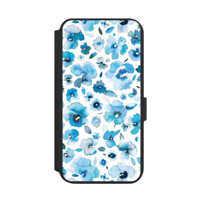 Galaxy S22 + NIVOflip Fleurs tropicales bleues