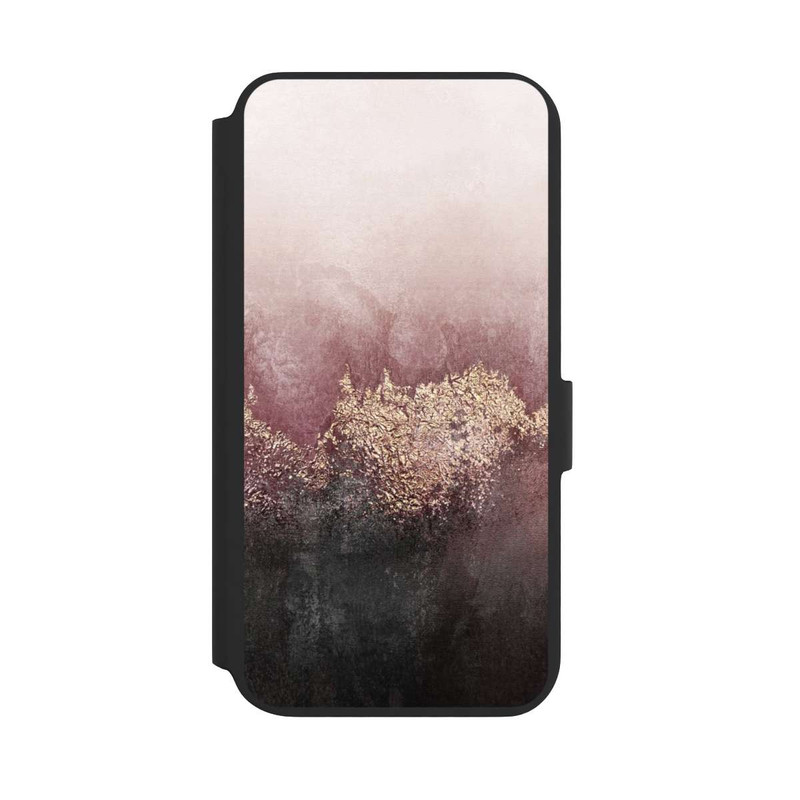 Galaxy S22 + NIVOflip Rosa Himmelsstaub Golddruck