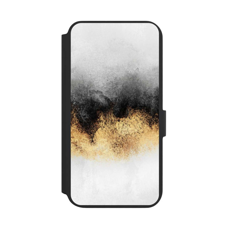 Galaxy S22 + NIVOflip Grauer Himmelstaub Golddruck