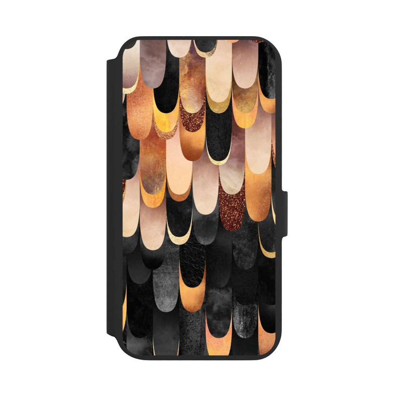 Galaxy S22 + NIVOflip Gefiedertes Kupfer und Schwarz