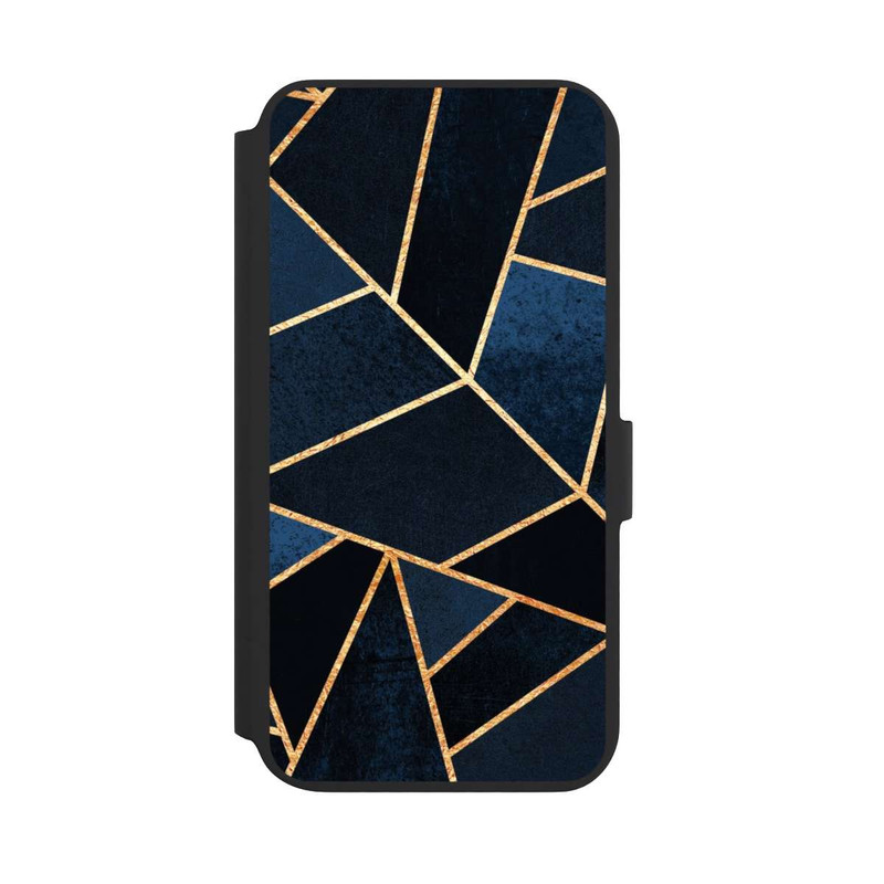 Galaxy S22 + NIVOflip Navy Stein Golddruck