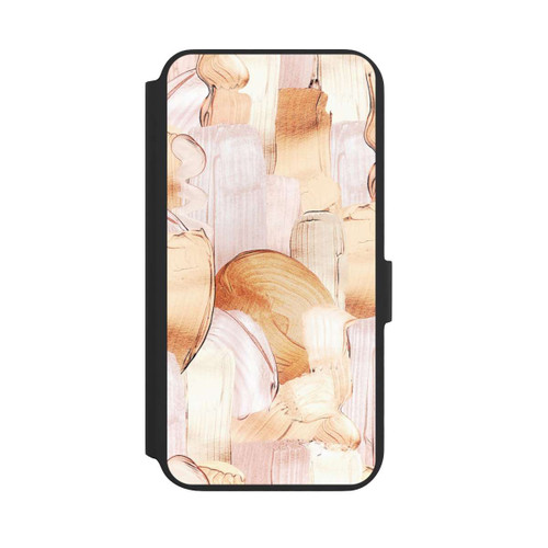 Samsung Galaxy S22+ NIVOflip White/Gold Brush Pattern
