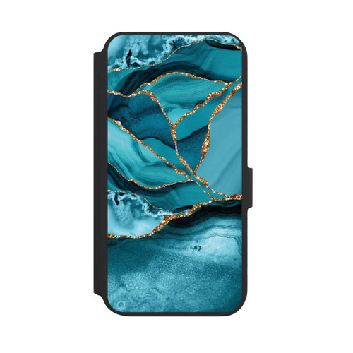 Samsung Galaxy S22+ NIVOflip Ice Blue Marble Landscape