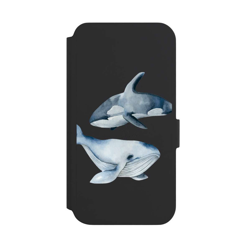 Galaxy S22 + NIVOflip Baleines transparentes